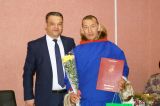 Вручение почетной грамоты победителю Чемпионата России по кроссу на снегоходах в классе «Буран».