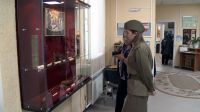 Выставка экспонатов времён Великой Отечественной войны.
